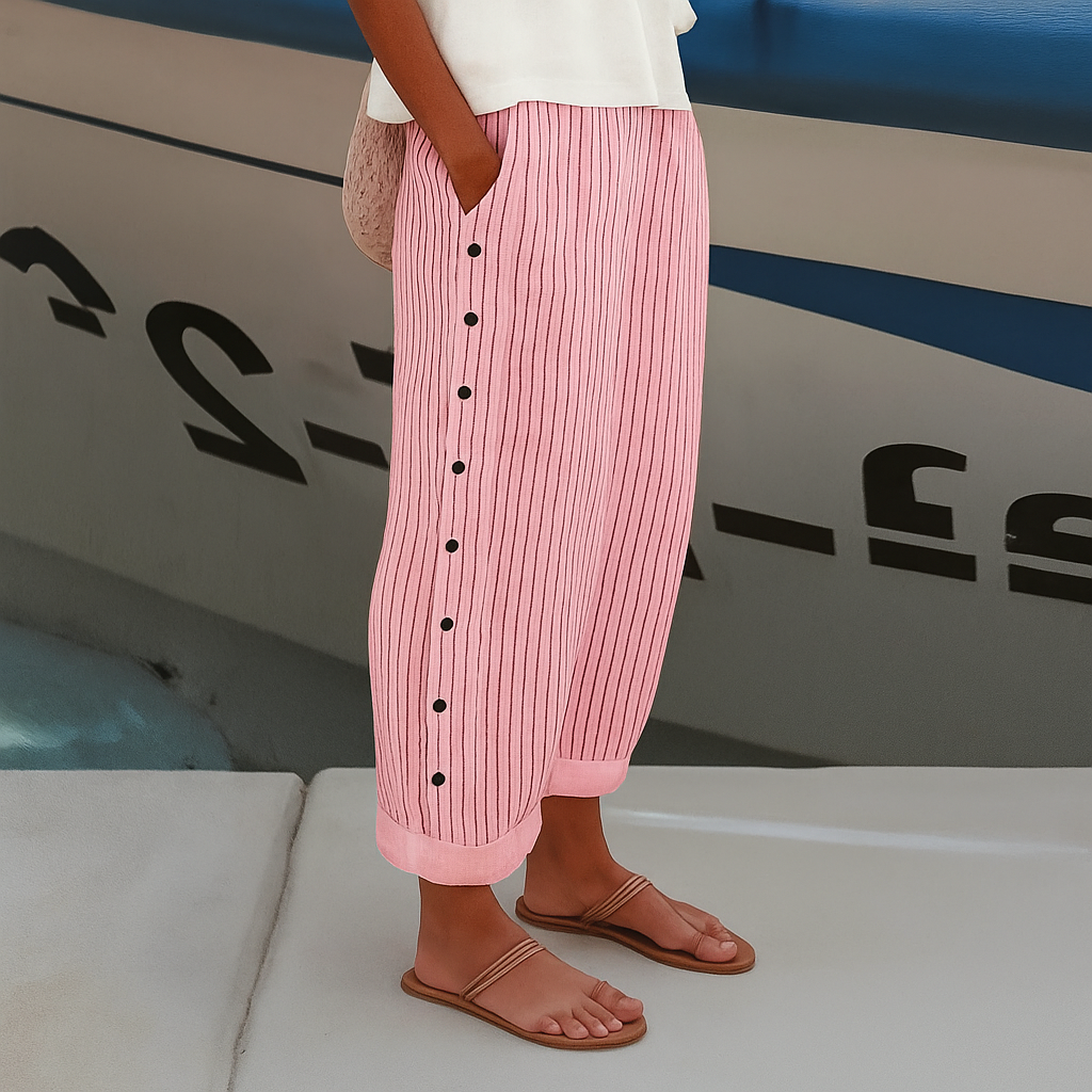 AVERY™ | STRIPED CASUAL TROUSERS