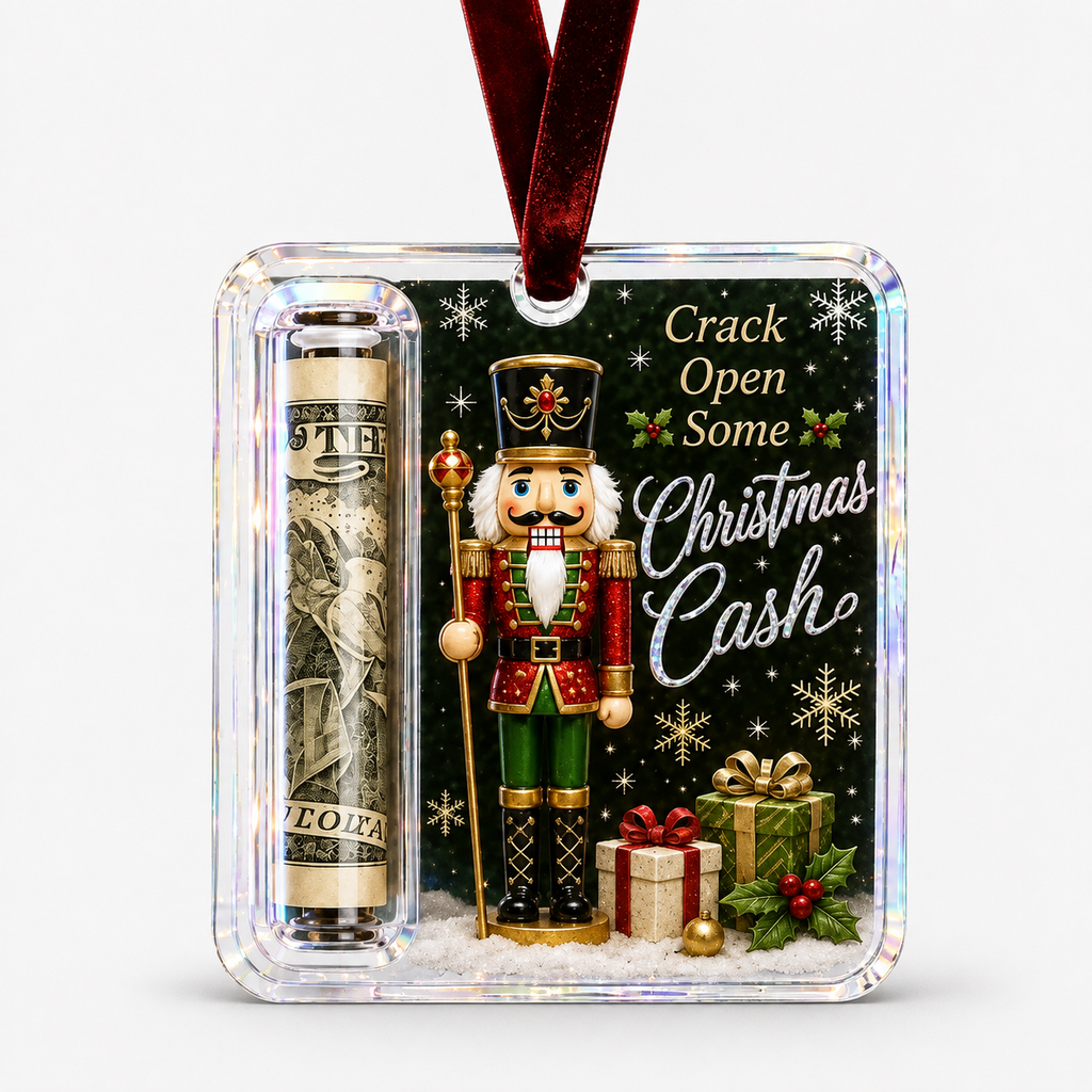 Giftwell – Clear Cash Reveal Christmas Ornament