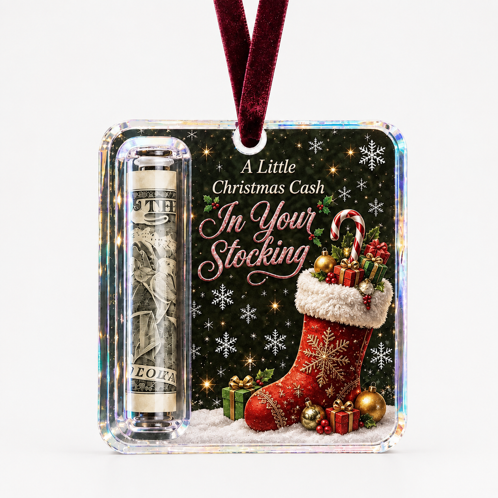 Giftwell – Clear Cash Reveal Christmas Ornament