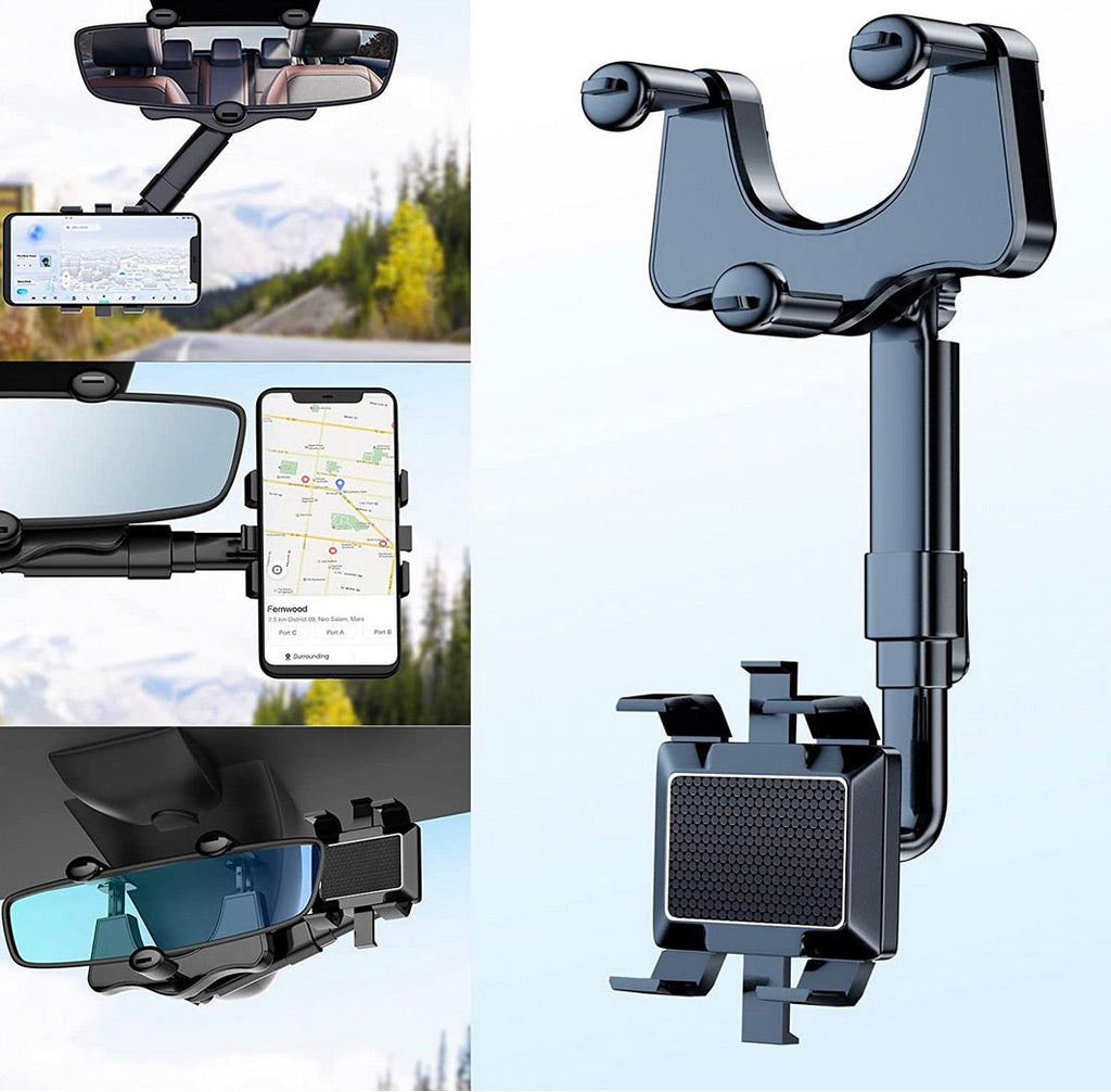 SwivelView - Rotating Car Phone Holder for Safe Navigation