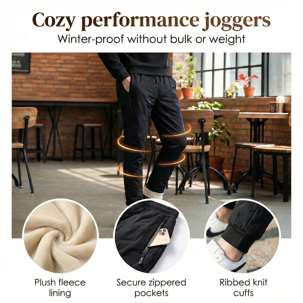 Nuvon – Unisex Fleece-Lined Winter Joggers