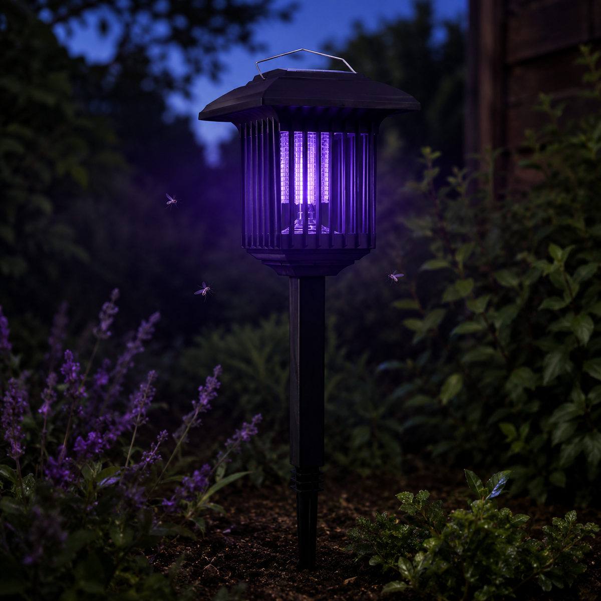 Lumora – Solar Mosquito Zapper Garden Stake Light, Weatherproof Outdoor Bug Killer Lamp