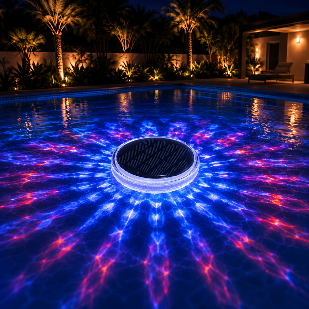 Lunara – Solar Floating Pool Light with Remote and Color Modes