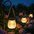 Lumvera – Nordic Solar Lantern with Flame Effect and Rope Handle