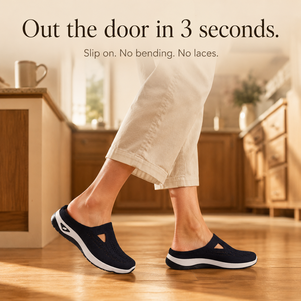 Airessa – Breathable Mesh Slip-On Mules with Cushioned Air Sole