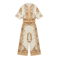 Vivara – Women's Floral Kimono Zip Up Set