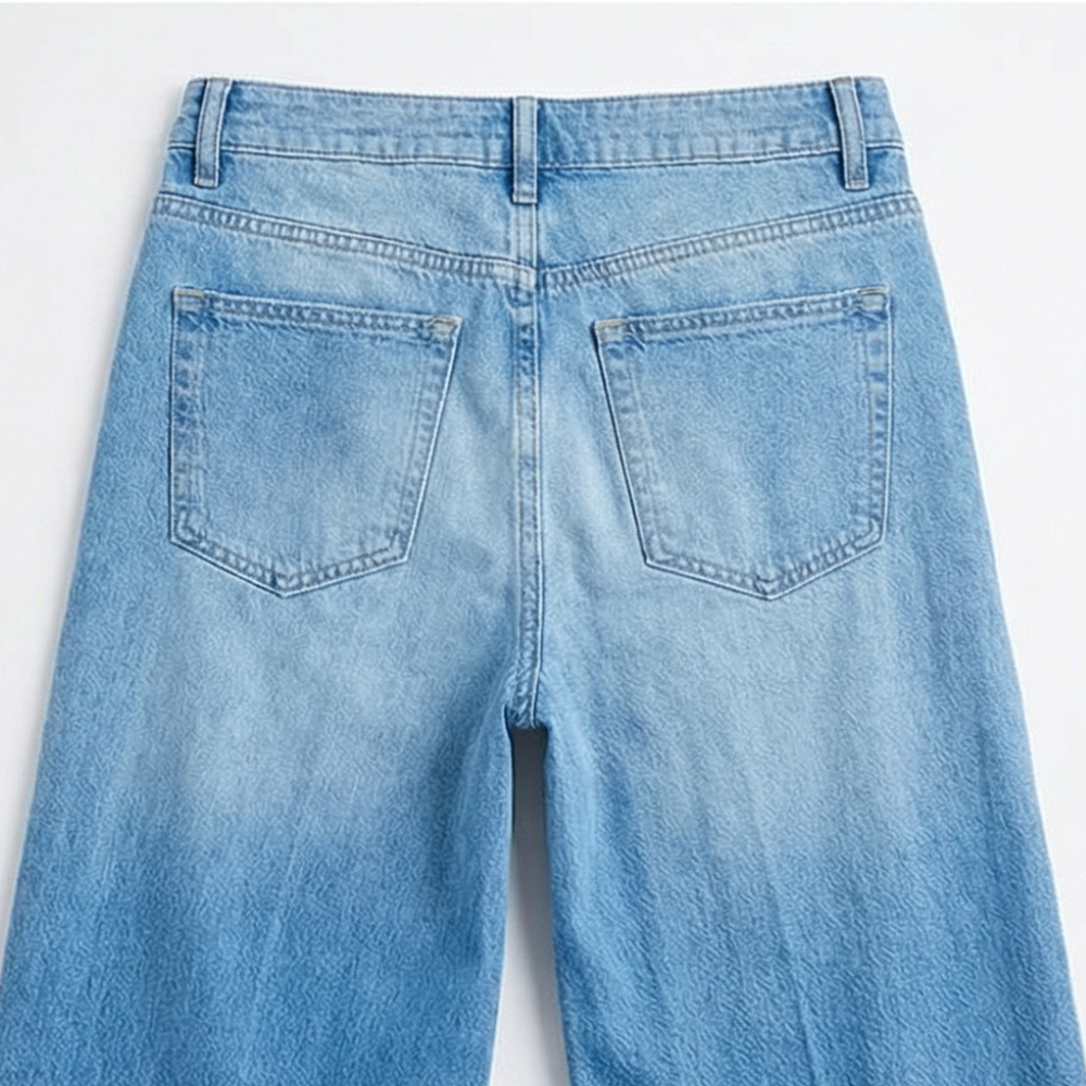 Veluna – Women's Soft Denim-Look Pajama Set