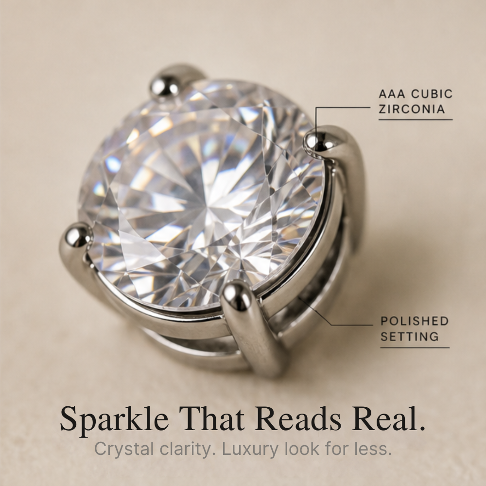 Luxora – Magnetic Diamond Stud Earrings Without Piercing