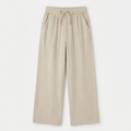 Linara – Women's Wide Leg Linen Look Drawstring Trousers