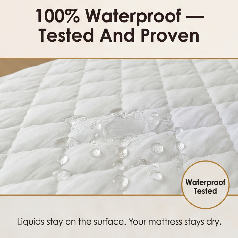 Slumbelle – Waterproof Quilted Mattress Cover & Pillowcase Set