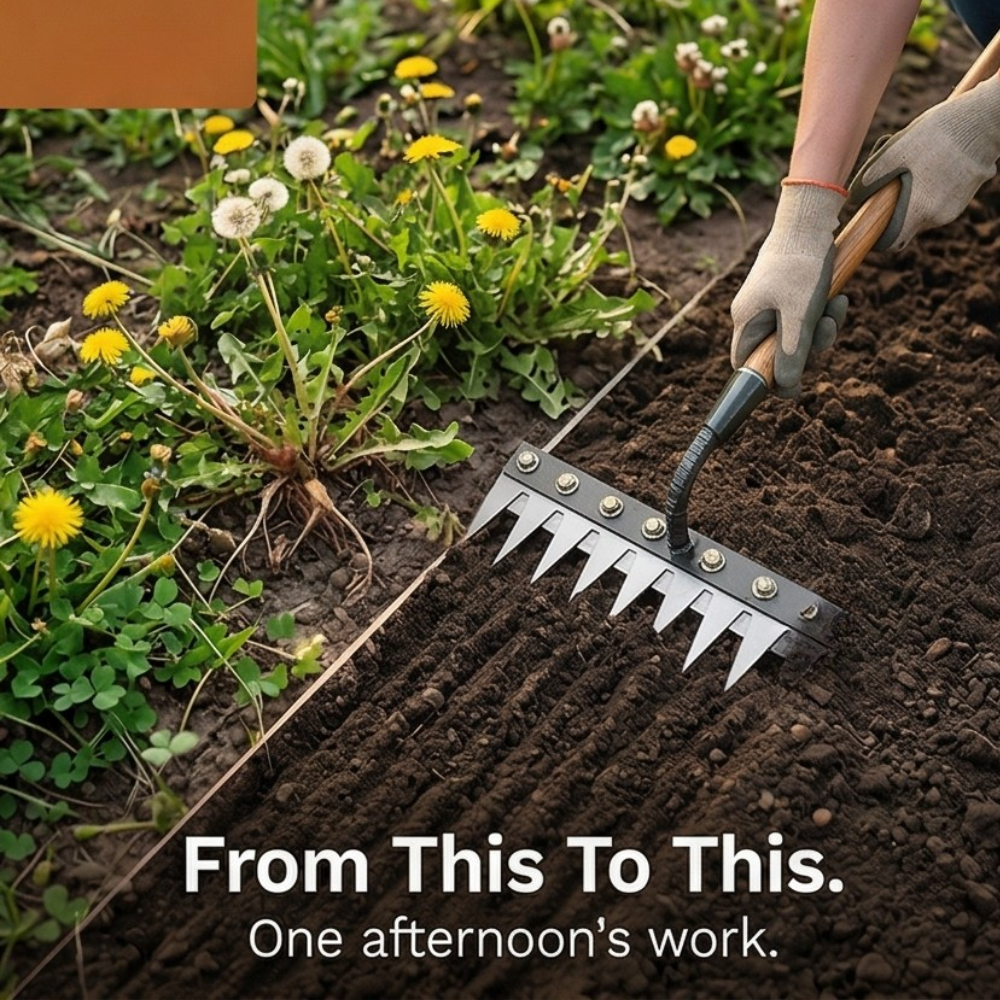 Rootgrip – Heavy Duty Garden Weeding Rake
