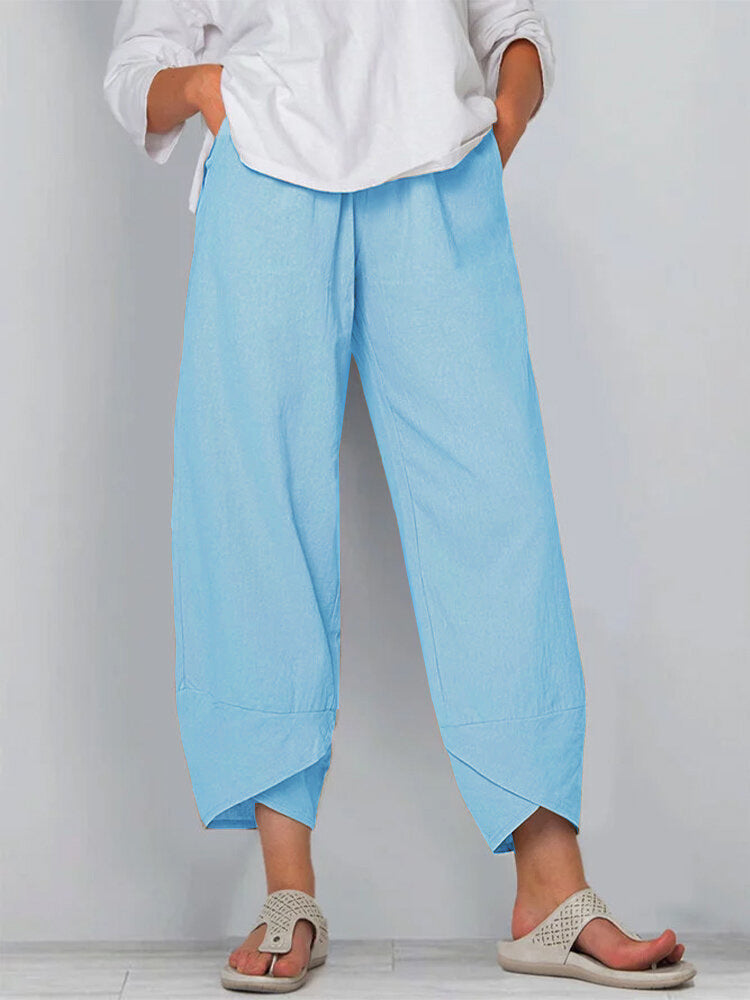 Brenda Effortless Comfort Pants in sky blue