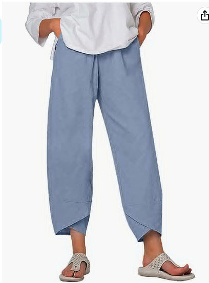 Sharon Effortless Comfort Pants in light blue