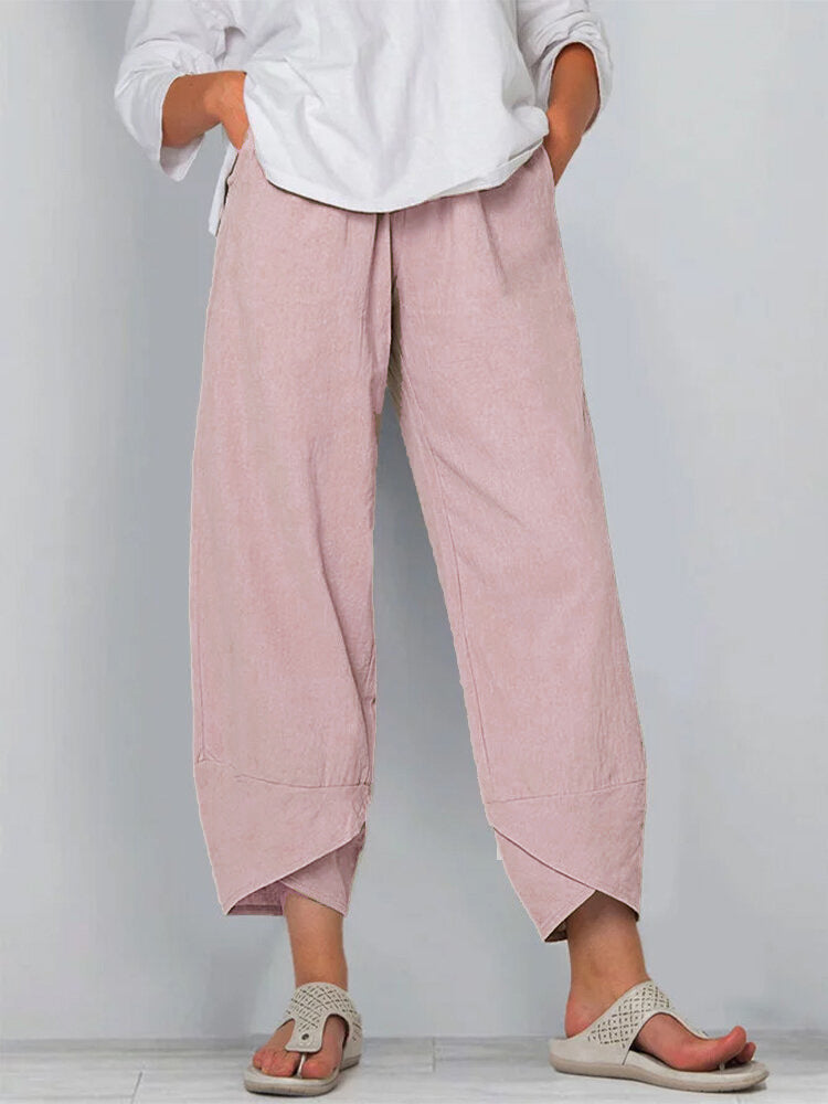 Kathleen Effortless Comfort Pants in pale pink