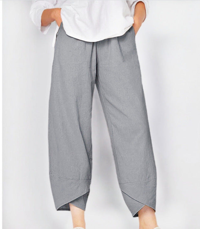 Barbara Effortless Comfort Pants in light grey