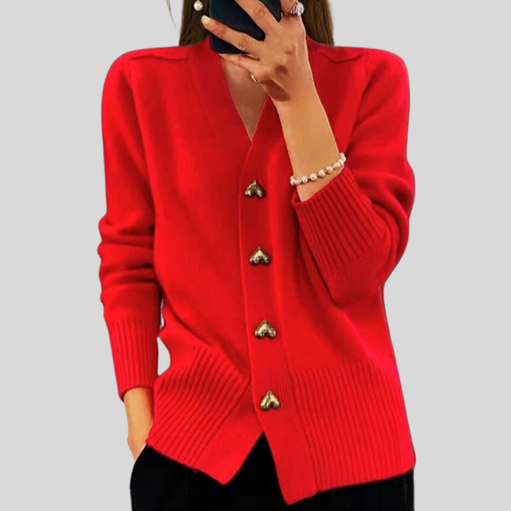 VERONICA™ | ELEGANT BUTTON CARDIGAN