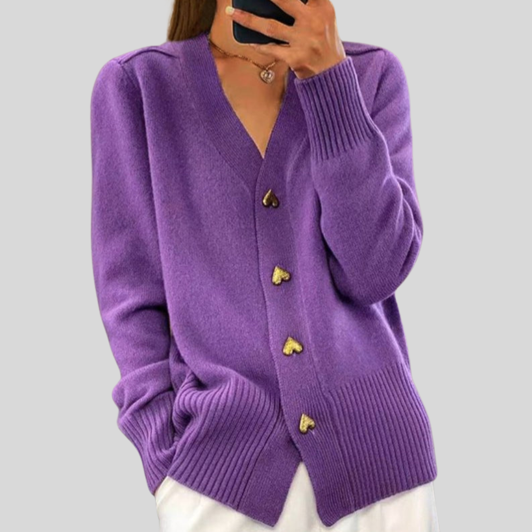 VERONICA™ | ELEGANT BUTTON CARDIGAN