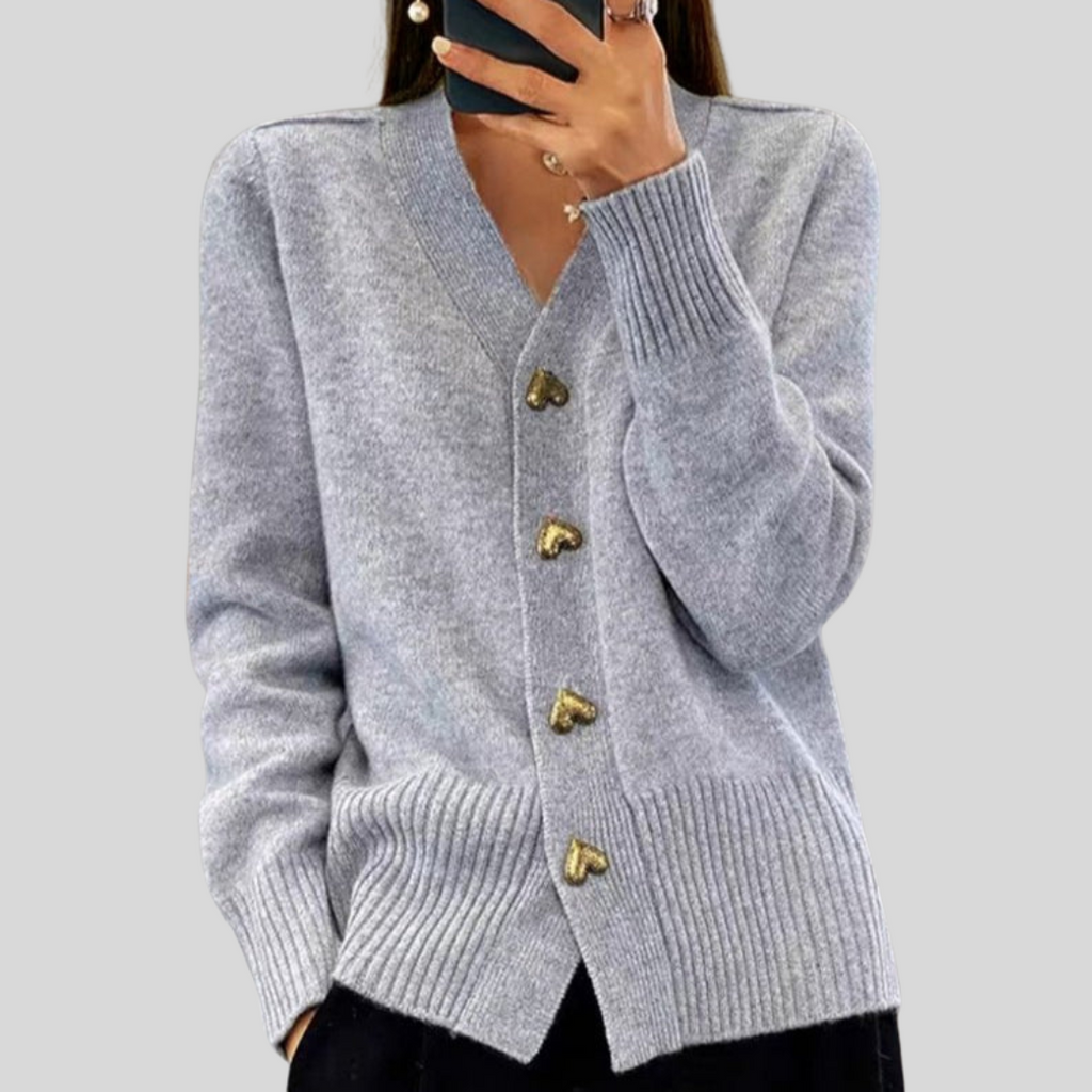 VERONICA™ | ELEGANT BUTTON CARDIGAN