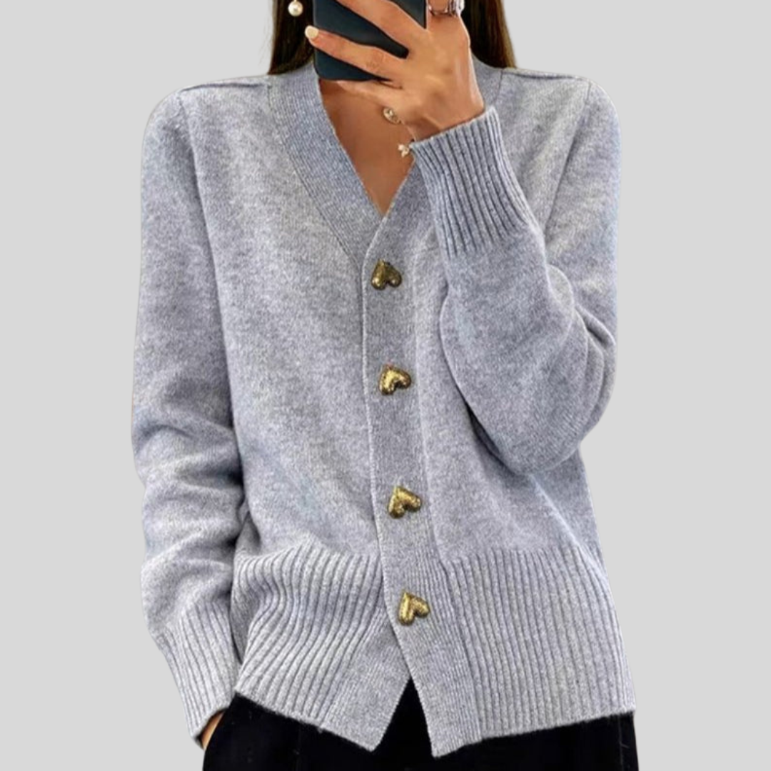 VERONICA™ | ELEGANT BUTTON CARDIGAN
