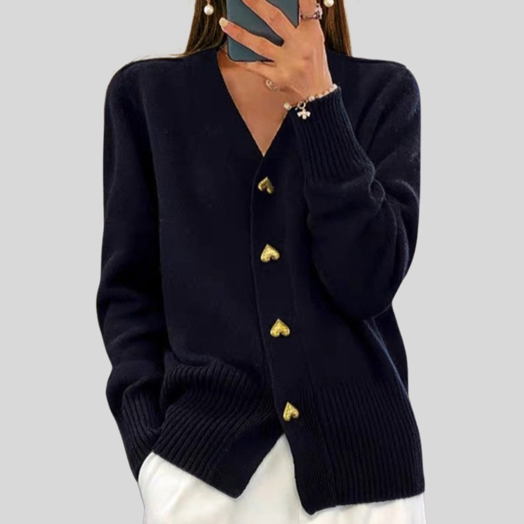 VERONICA™ | ELEGANT BUTTON CARDIGAN