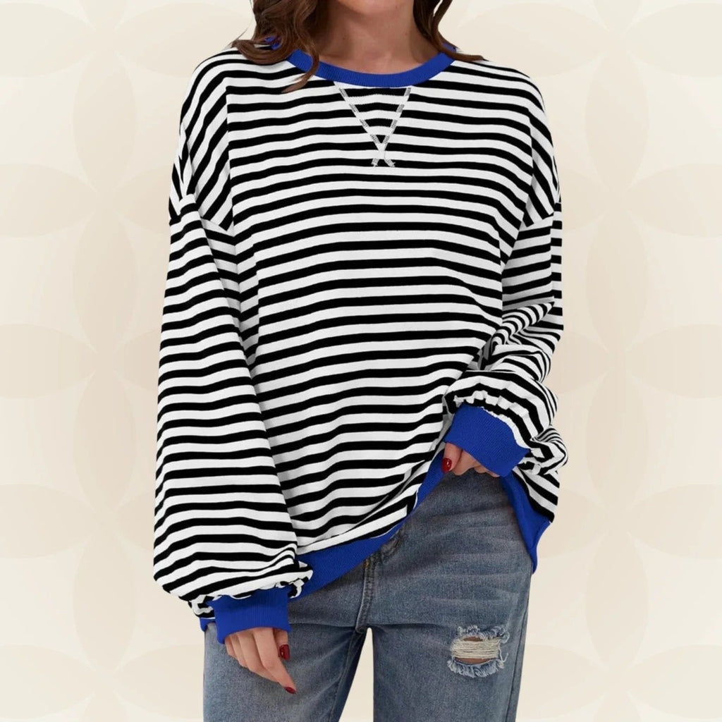 ELOISE™ | STRIPED CREWNECK SWEATSHIRT