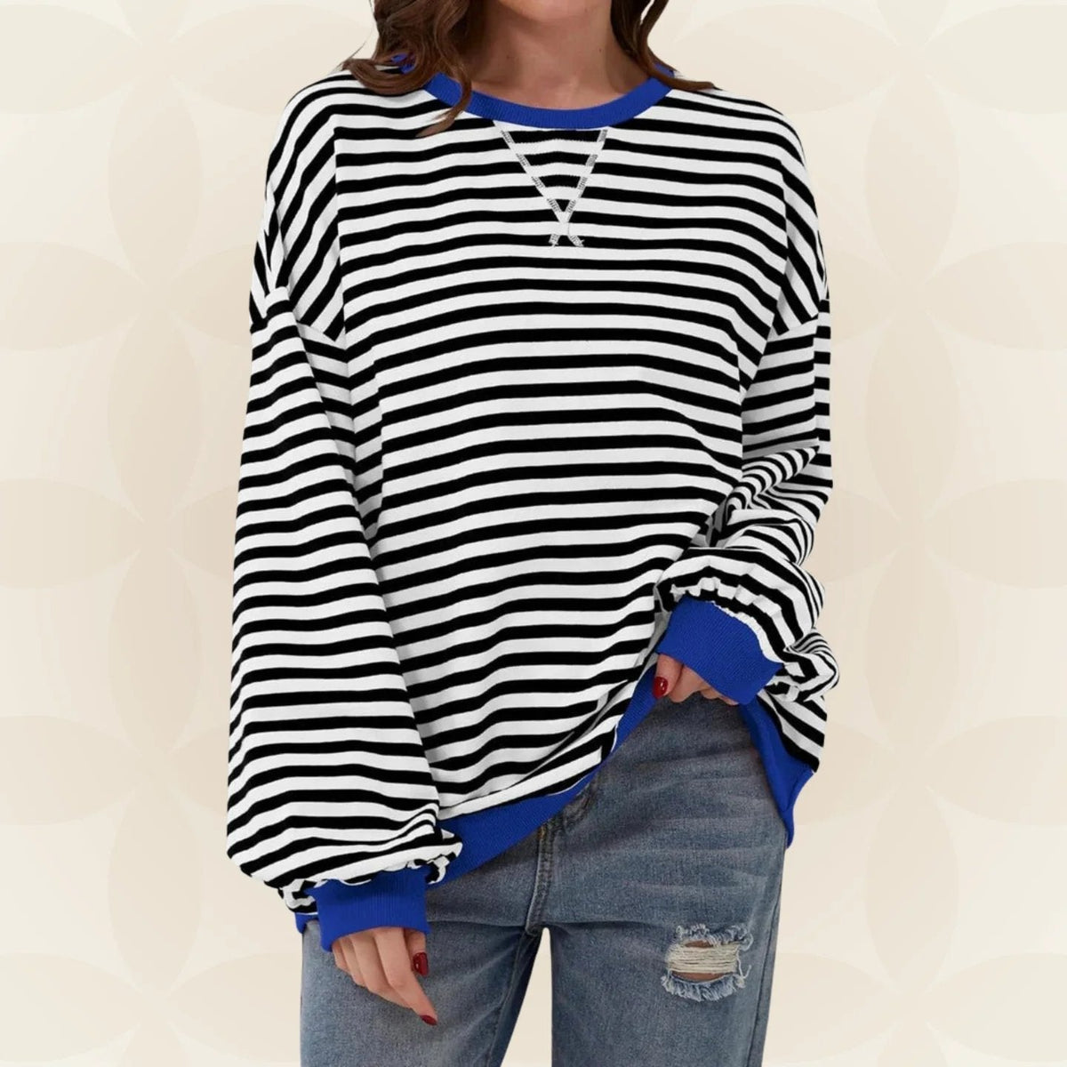 ELOISE™ | STRIPED CREWNECK SWEATSHIRT