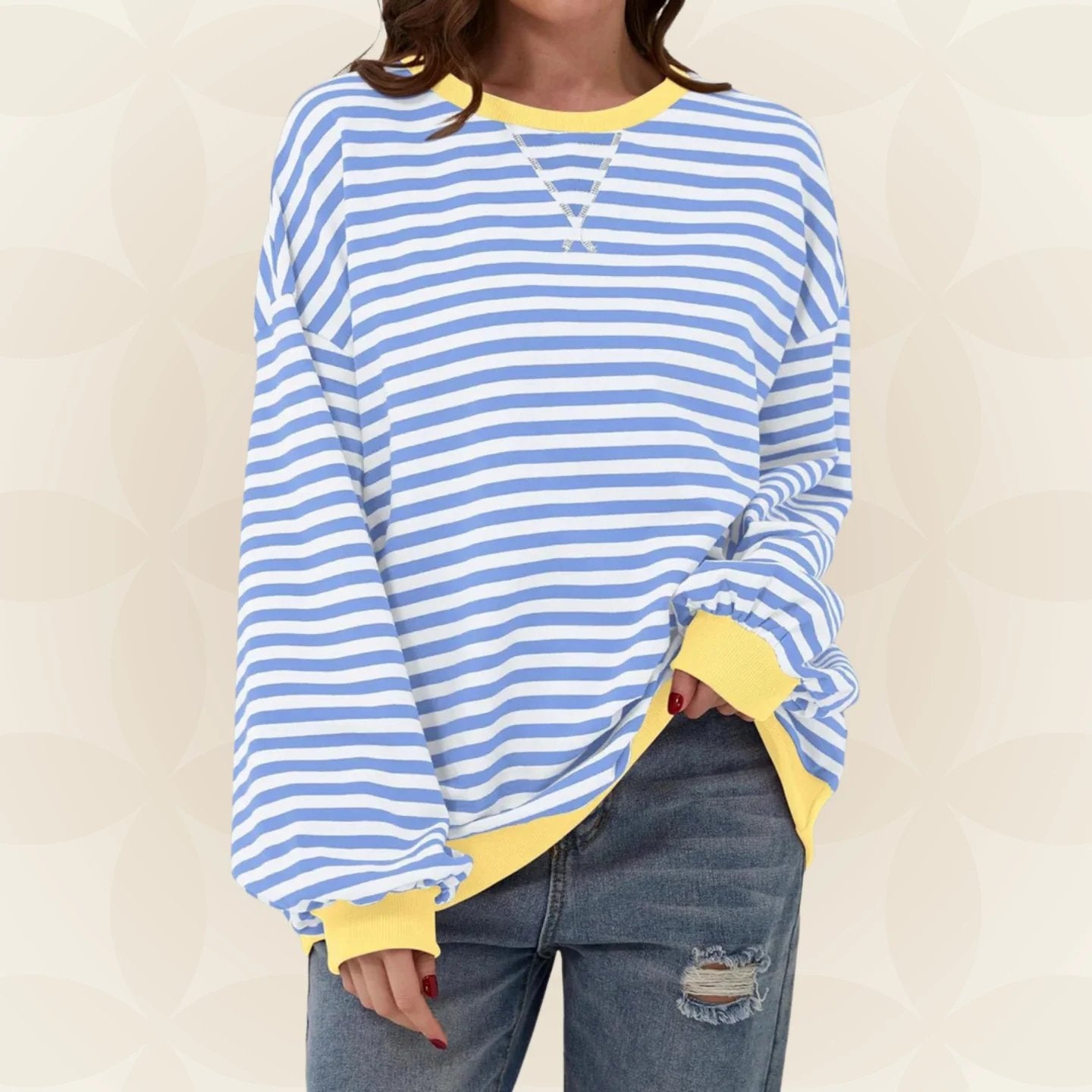 ELOISE™ | STRIPED CREWNECK SWEATSHIRT