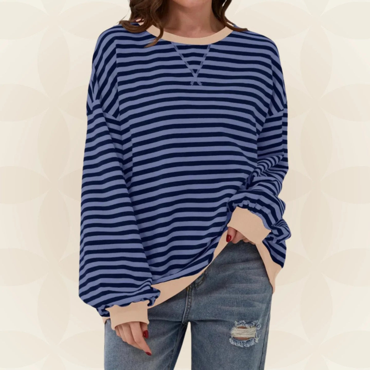 ELOISE™ | STRIPED CREWNECK SWEATSHIRT