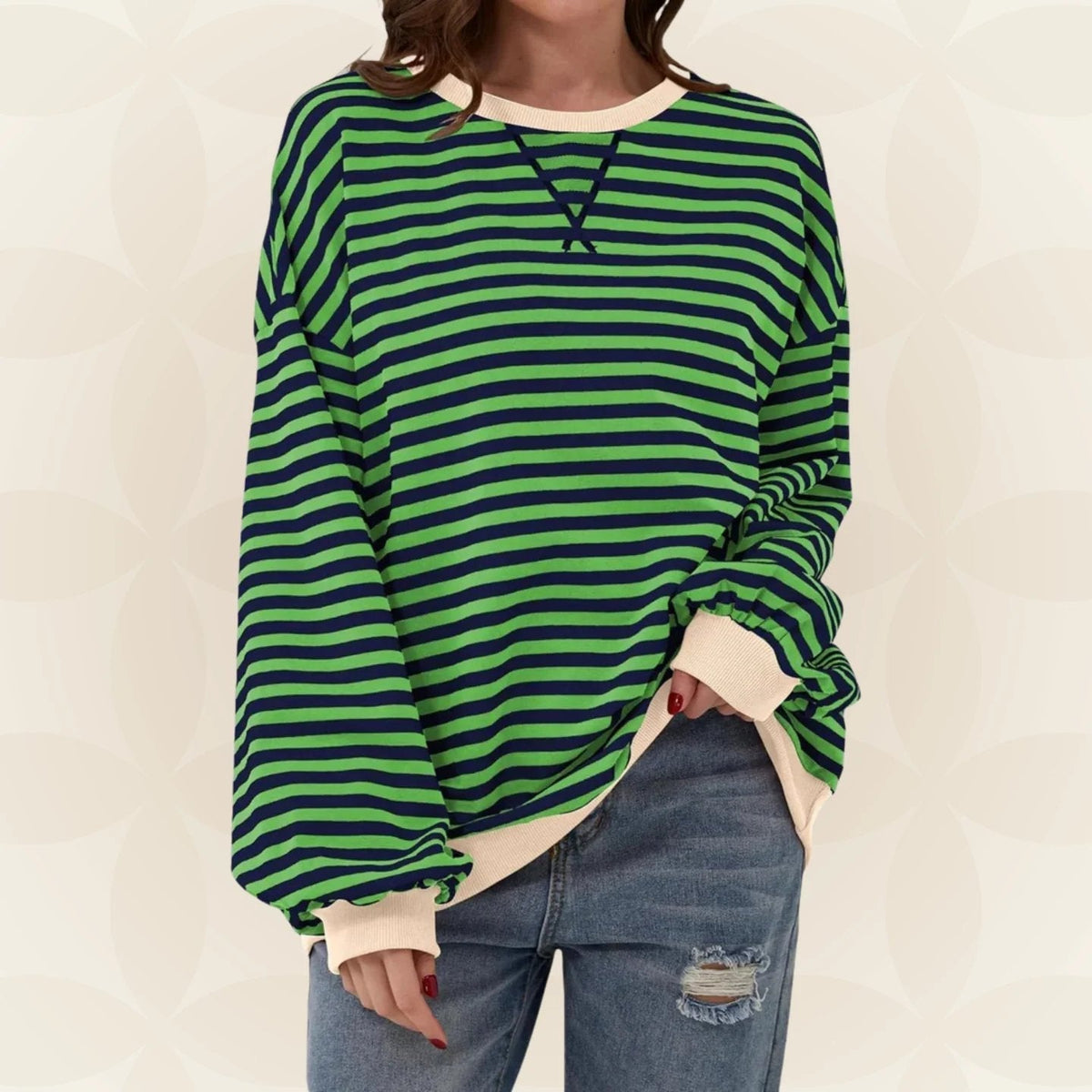 ELOISE™ | STRIPED CREWNECK SWEATSHIRT