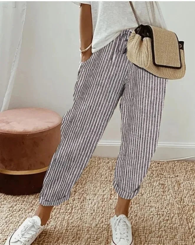 SIENNA™ | STRIPED DRAWSTRING PANTS