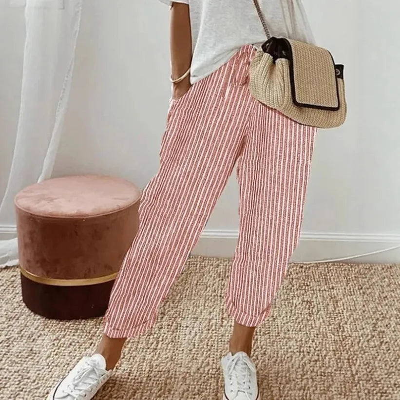 SIENNA™ | STRIPED DRAWSTRING PANTS