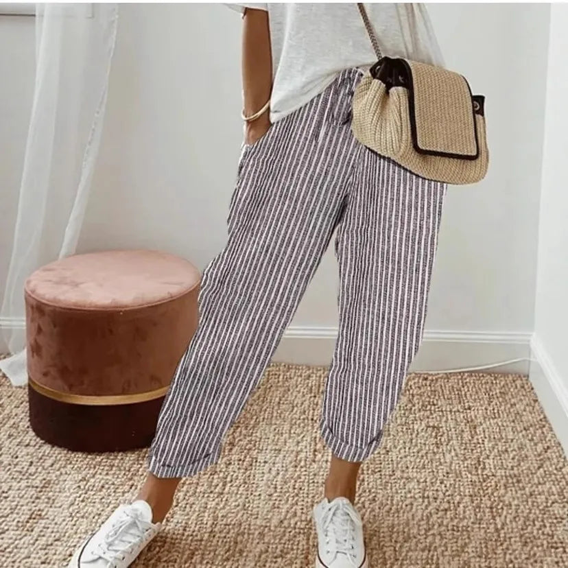 SIENNA™ | STRIPED DRAWSTRING PANTS