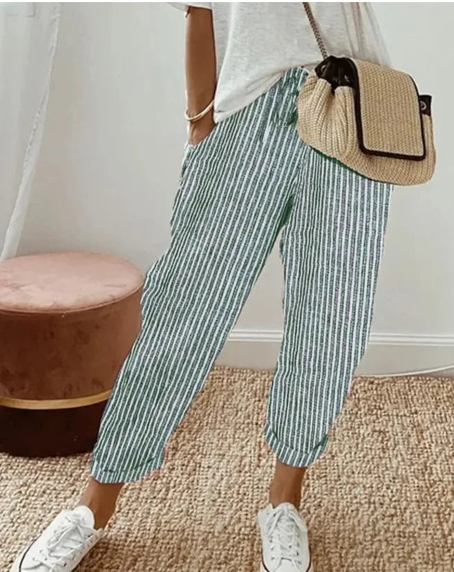 SIENNA™ | STRIPED DRAWSTRING PANTS