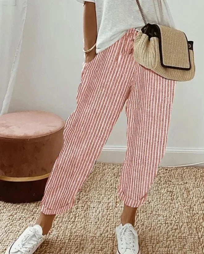SIENNA™ | STRIPED DRAWSTRING PANTS