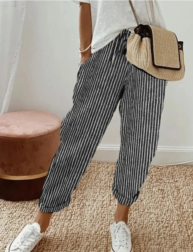 SIENNA™ | STRIPED DRAWSTRING PANTS