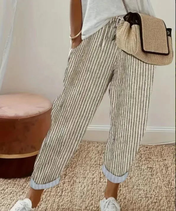 SIENNA™ | STRIPED DRAWSTRING PANTS