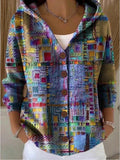 PATCHOULI™ | ARTISTIC HOODED CARDIGAN
