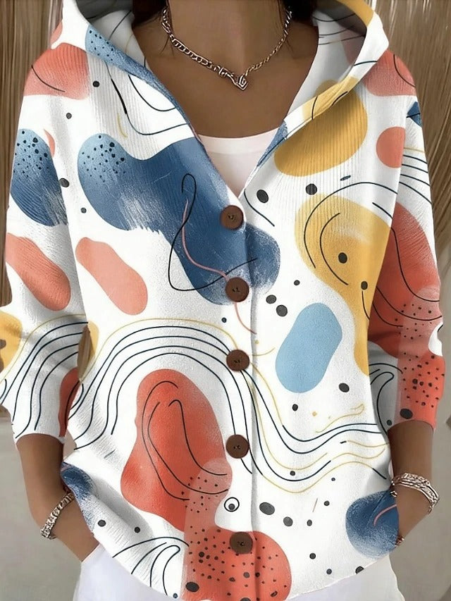 PATCHOULI™ | ARTISTIC HOODED CARDIGAN