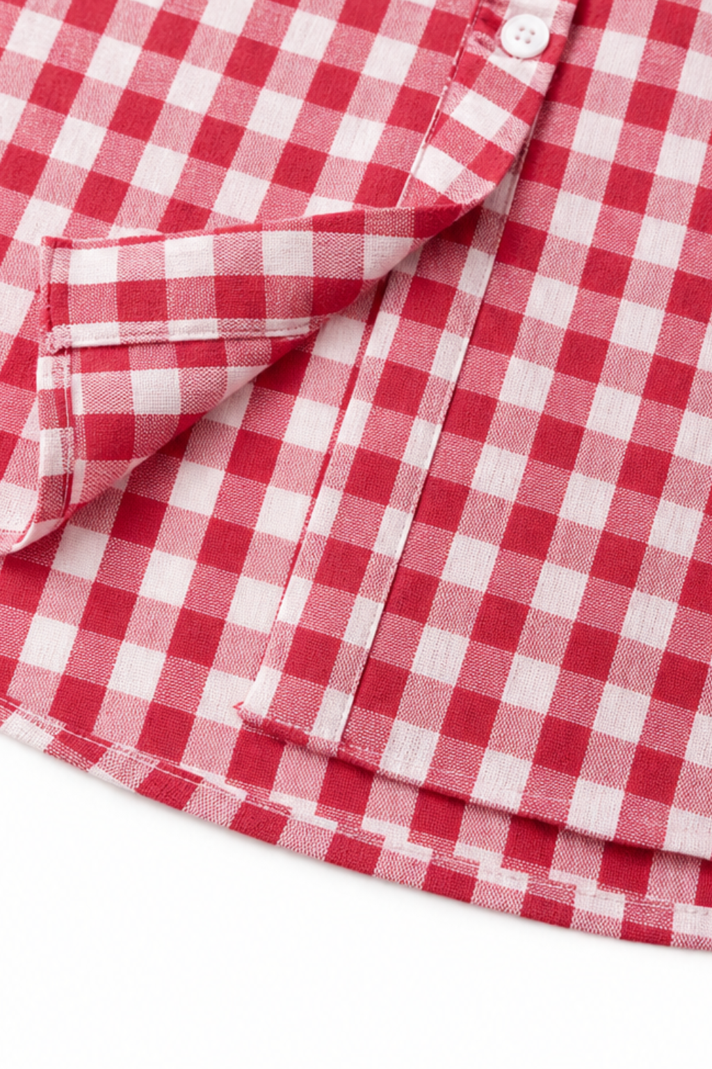 Rufina – Ruffled Collar Checked Print Blouse