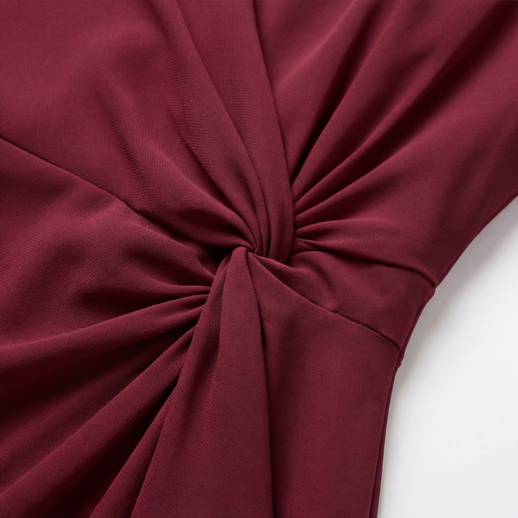 Velara – Women's Gathered Twist-Waist Dress