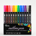 Outlynn – Self-Outline Dual-Tip Glitter Markers