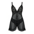 Lunaire – Women's Floral Lace Babydoll Nightgown