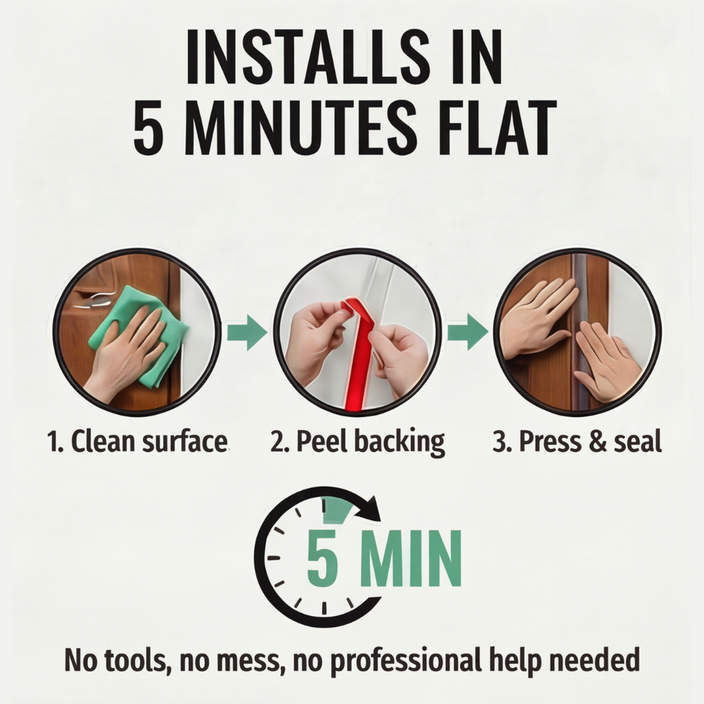Sealux – Draft Stopping Door and Window Seal Strip (16.4 Ft)