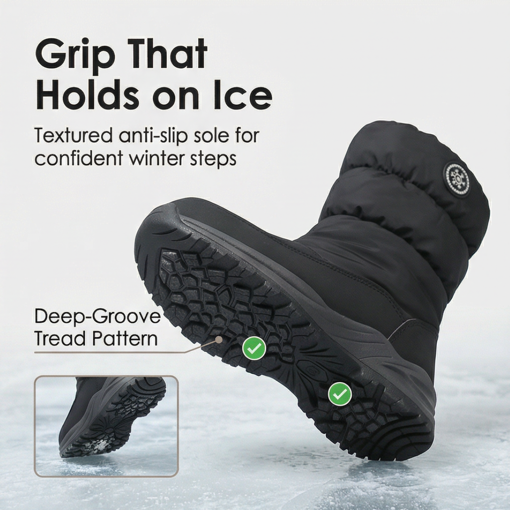 Warmstep - Women's waterproof fur lined winter boots