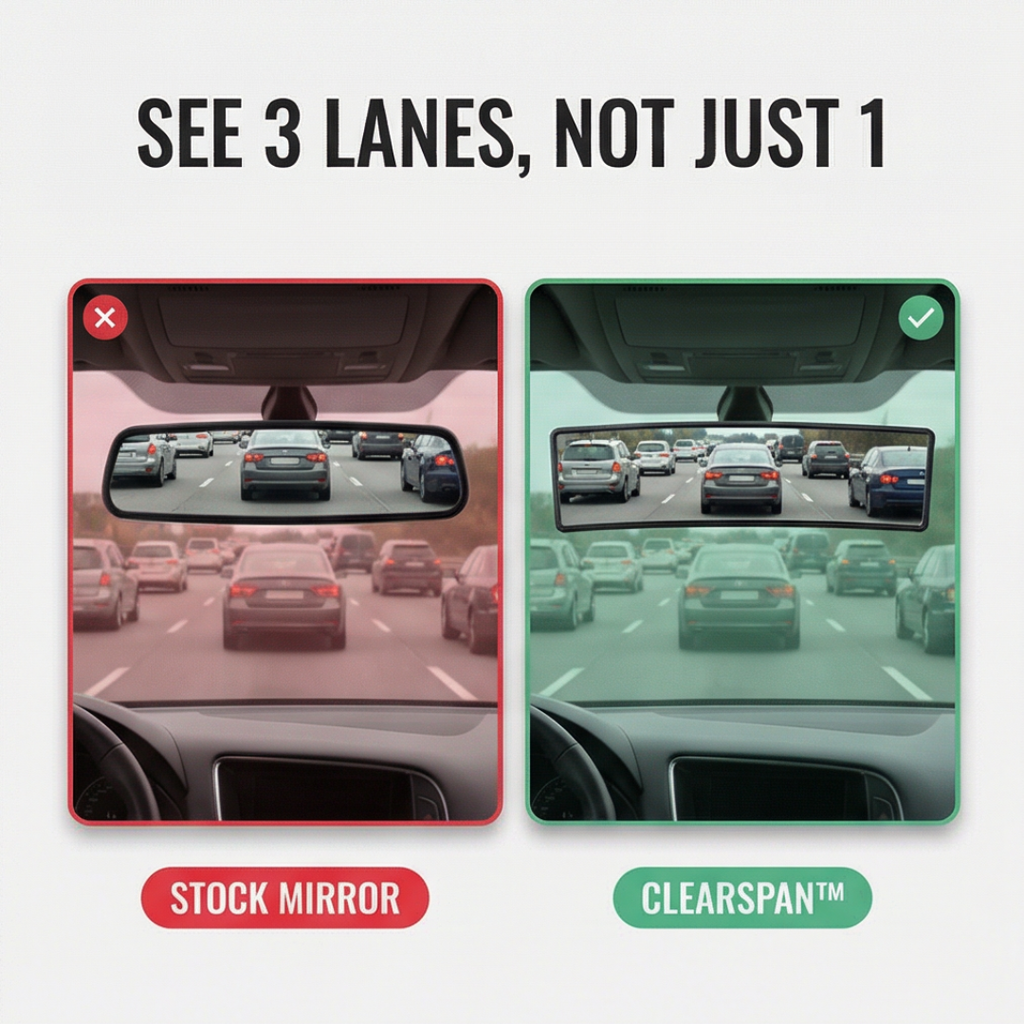 Clearspan - Wide Angle Panoramic Rearview Mirror