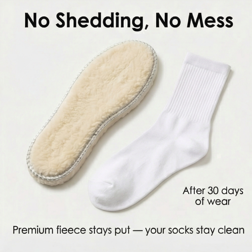 Cozystep – Plush Sheepskin Insoles for Warm Winter Feet
