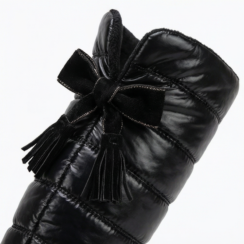 Velura - Women's fleece-lined over-the-knee boots
