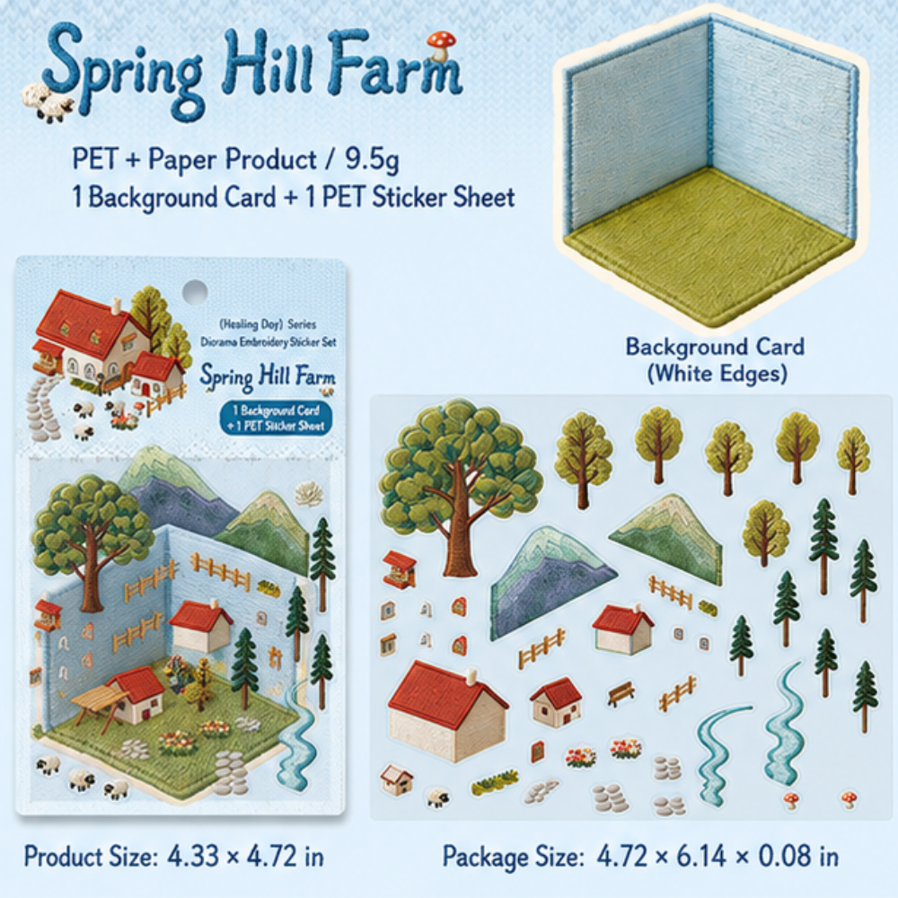 Stitchframe – Faux-Embroidery Fold-Out Camping Diorama Kit