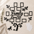 Halena – 3D Acrylic Family Tree Wall Decor with 11 Photo Frames