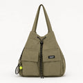 Carryall – Convertible Drawstring Canvas Tote Backpack with Cargo Pockets